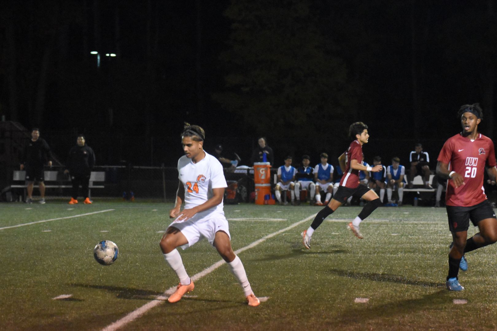 (24) Simon Blaesdahl leads the Jaguars in goals scored this season (10) and with three game-winning goals.