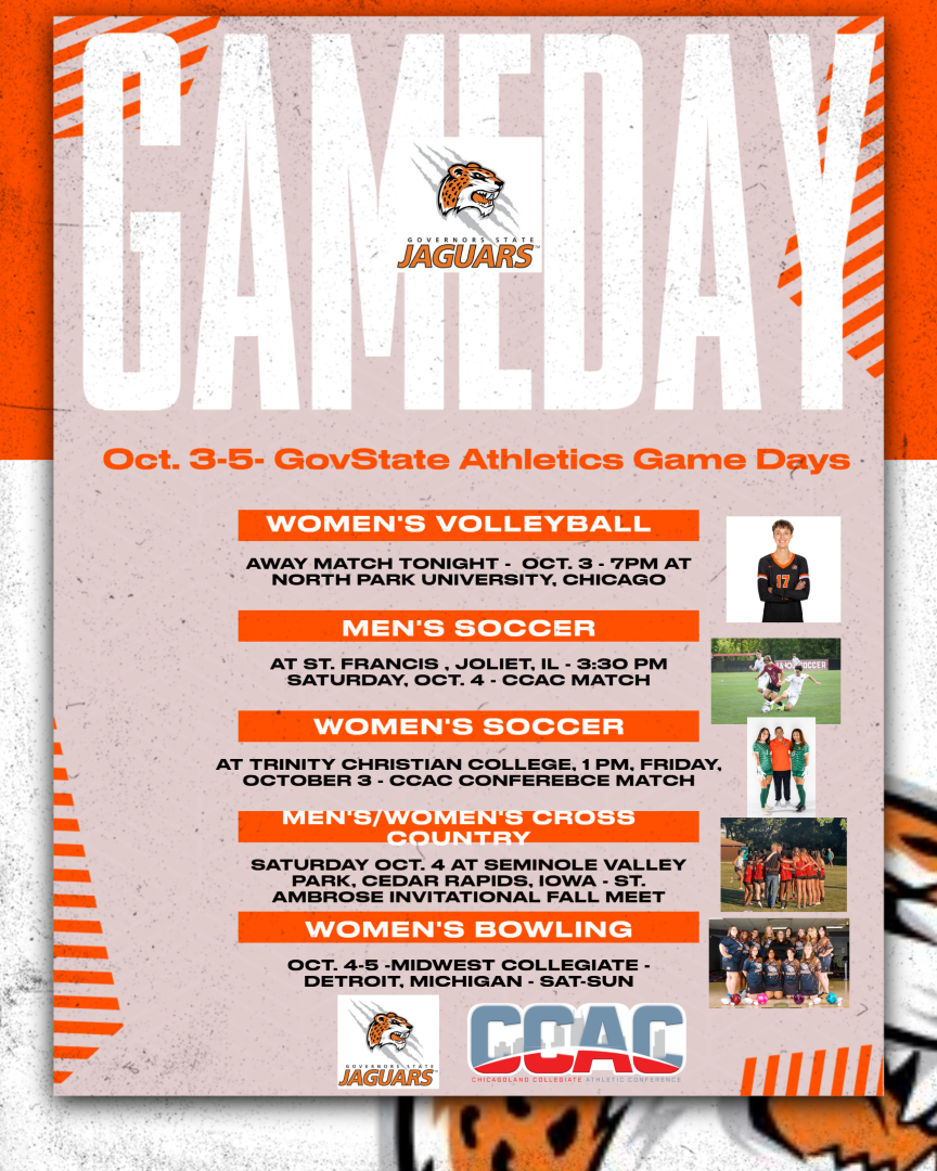 October 3-5 Weekend With Five GovState Athletics Teams All Playing Road Games