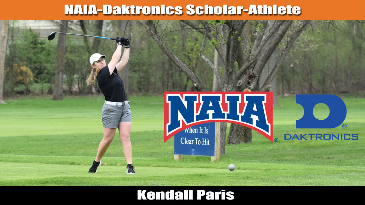 Paris Named NAIA-Daktronics Scholar-Athlete