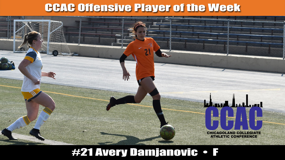 Damjanovic Named CCAC Offensive Player of the Week