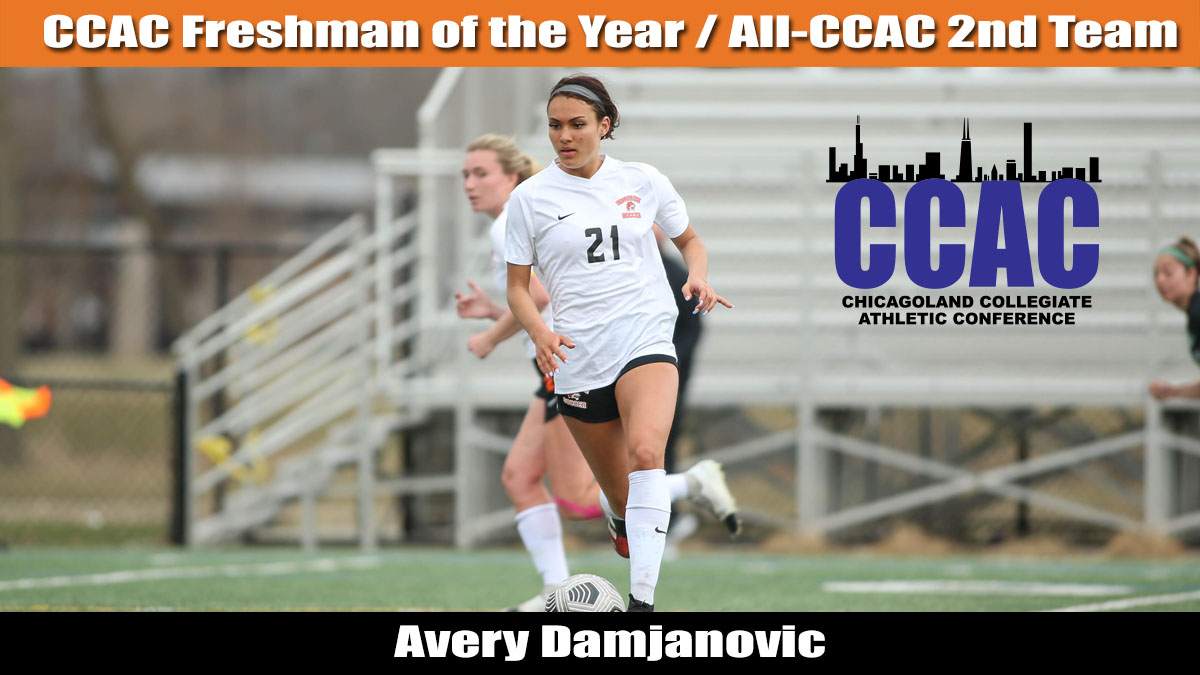 Damjanovic Named CCAC Freshman of the Year