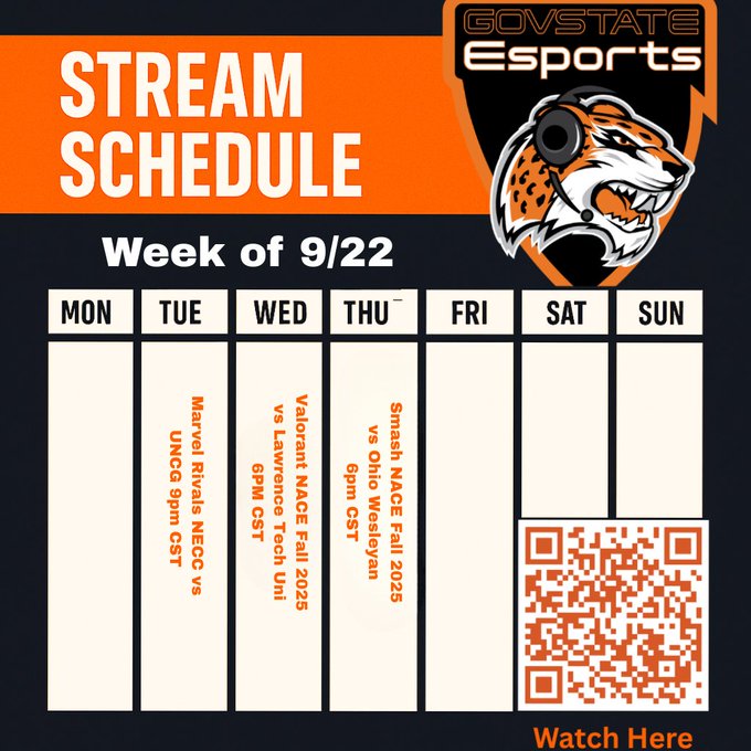 GovState ESports With Another Three-Matches Week Ahead - Scan QR Code To View Competitions -