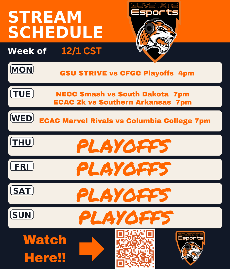GovState ESports In Playoffs Week!