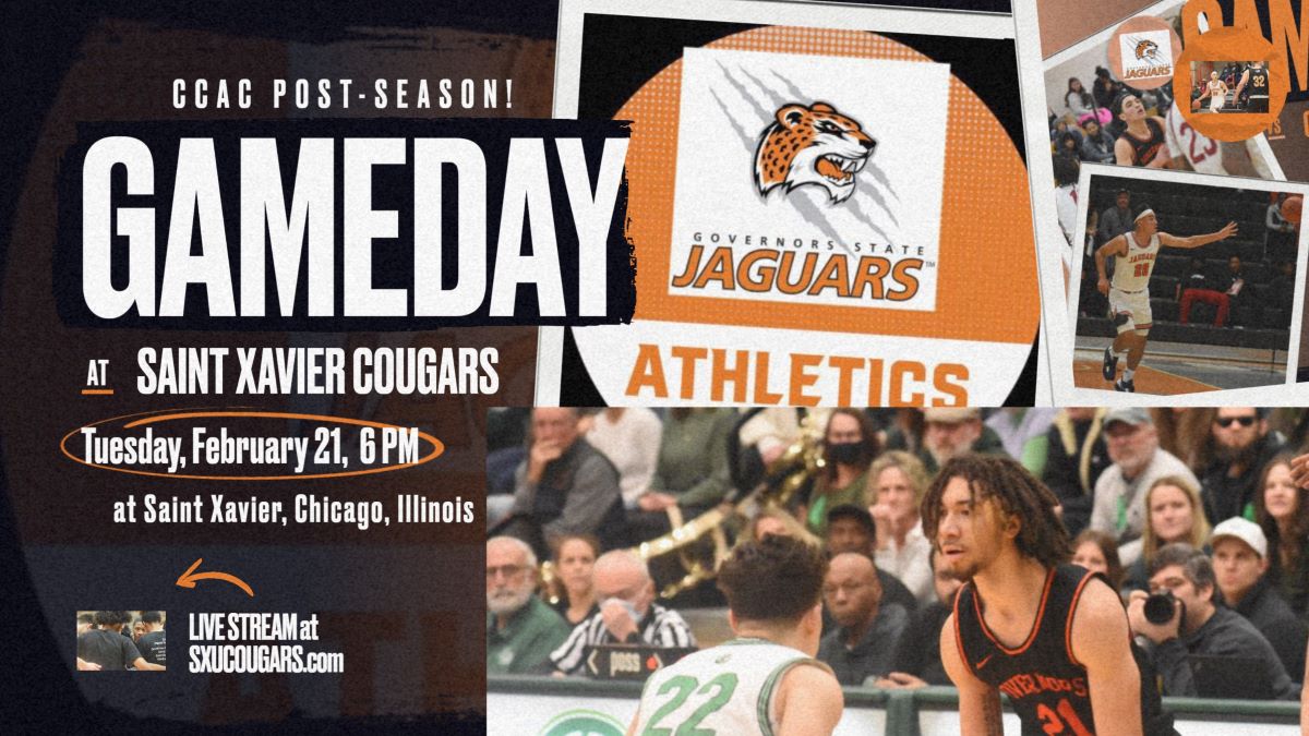 JAGUARS #7 Seed at #2 SAINT XAVIER, Tuesday, February 21, 6 P.M. CST CCAC POST-SEASON TOURNAMENT OPENER.