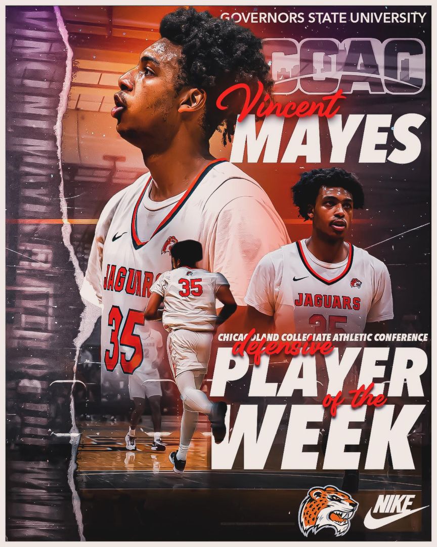 Vincent Mayes CCAC Defensive Player of Week - GSU Lose To #7 Bethel  95-73 - Isaiah Tolbert 1000!