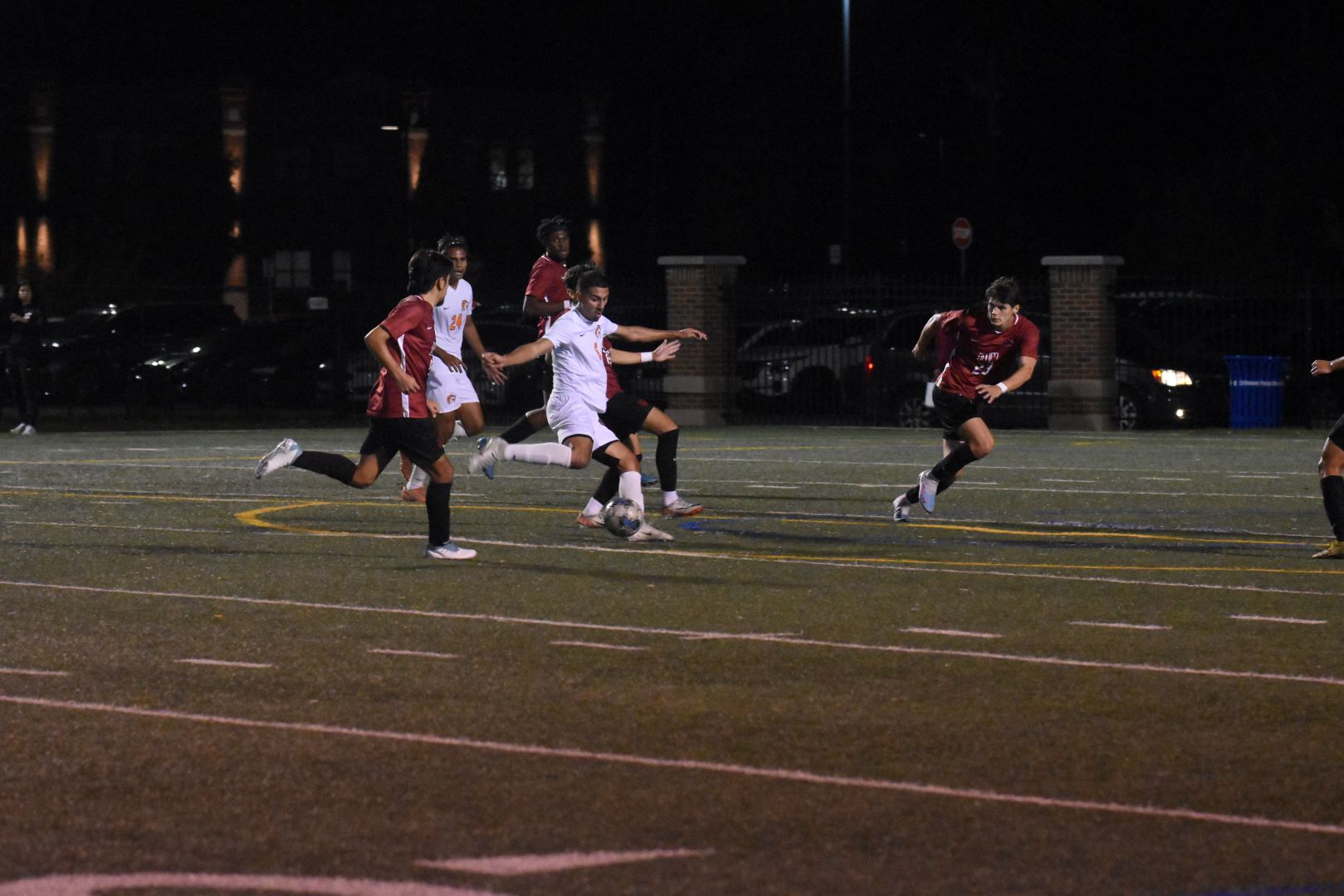 (6) GSU's John Gonzalez scoring goal vs. IU Northwest in 2023.