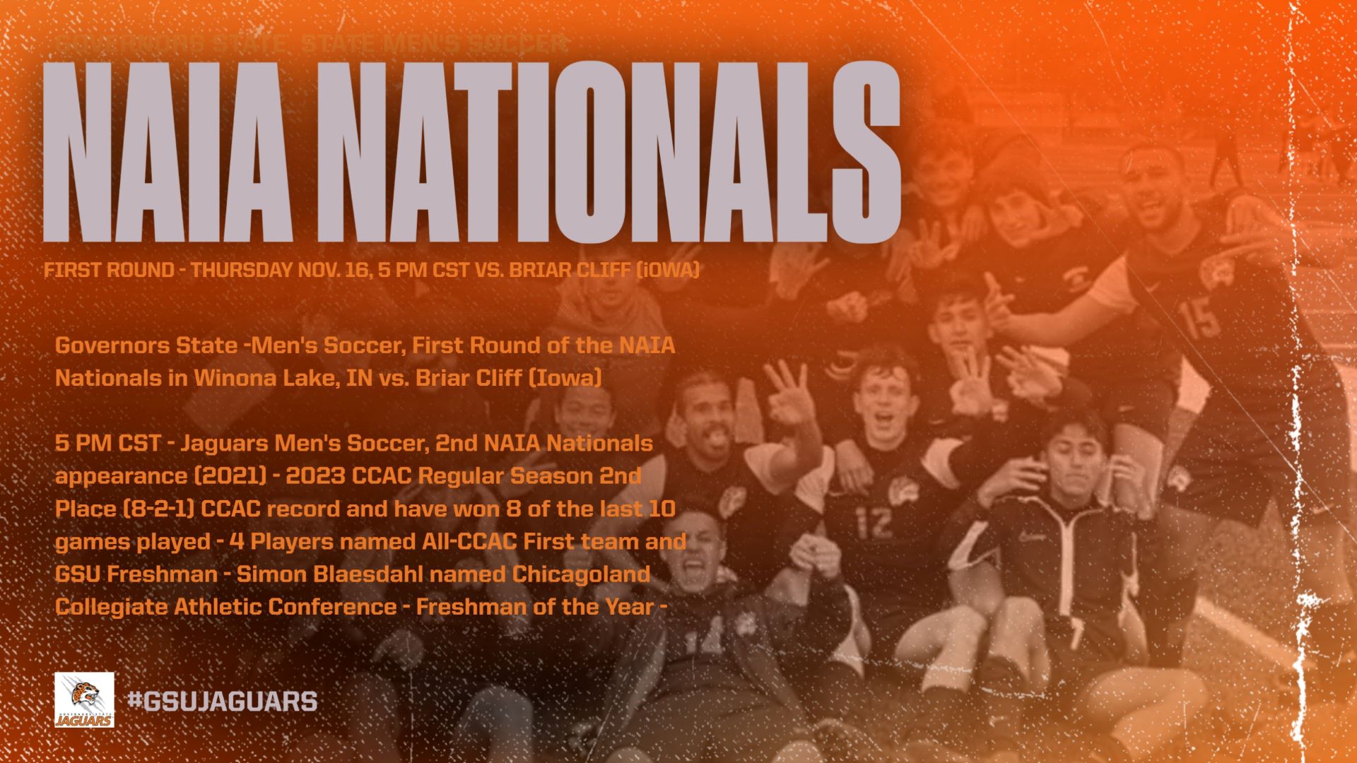 Men's Soccer Loses 1-0 at Nationals Thursday vs. Briar Cliff (Iowa) in Post-Season First Round