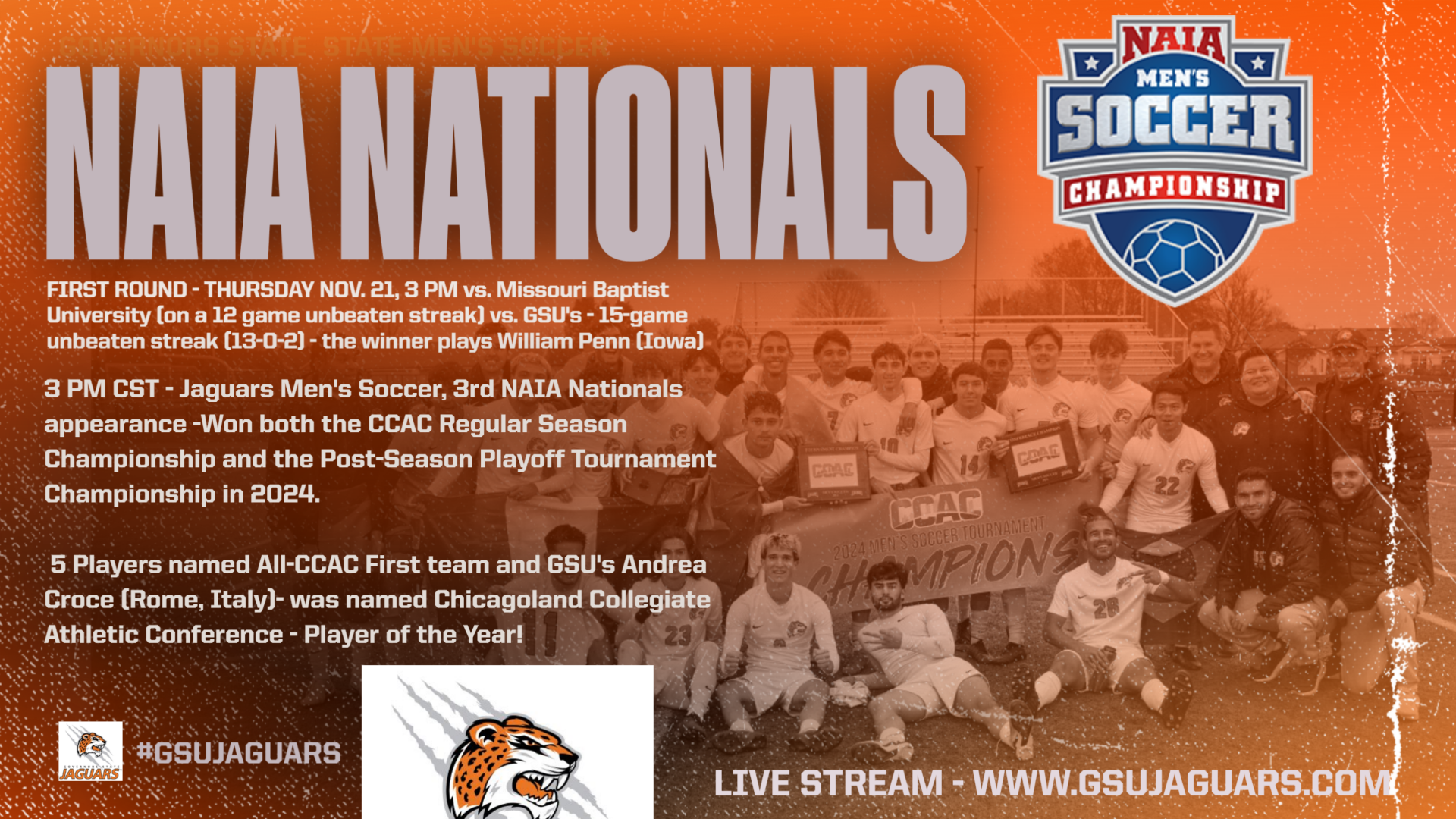 Men's Soccer To Third NAIA Nationals -  Play 1 P.M. Thursday vs. Missouri Baptist - Match in Iowa at WPU -