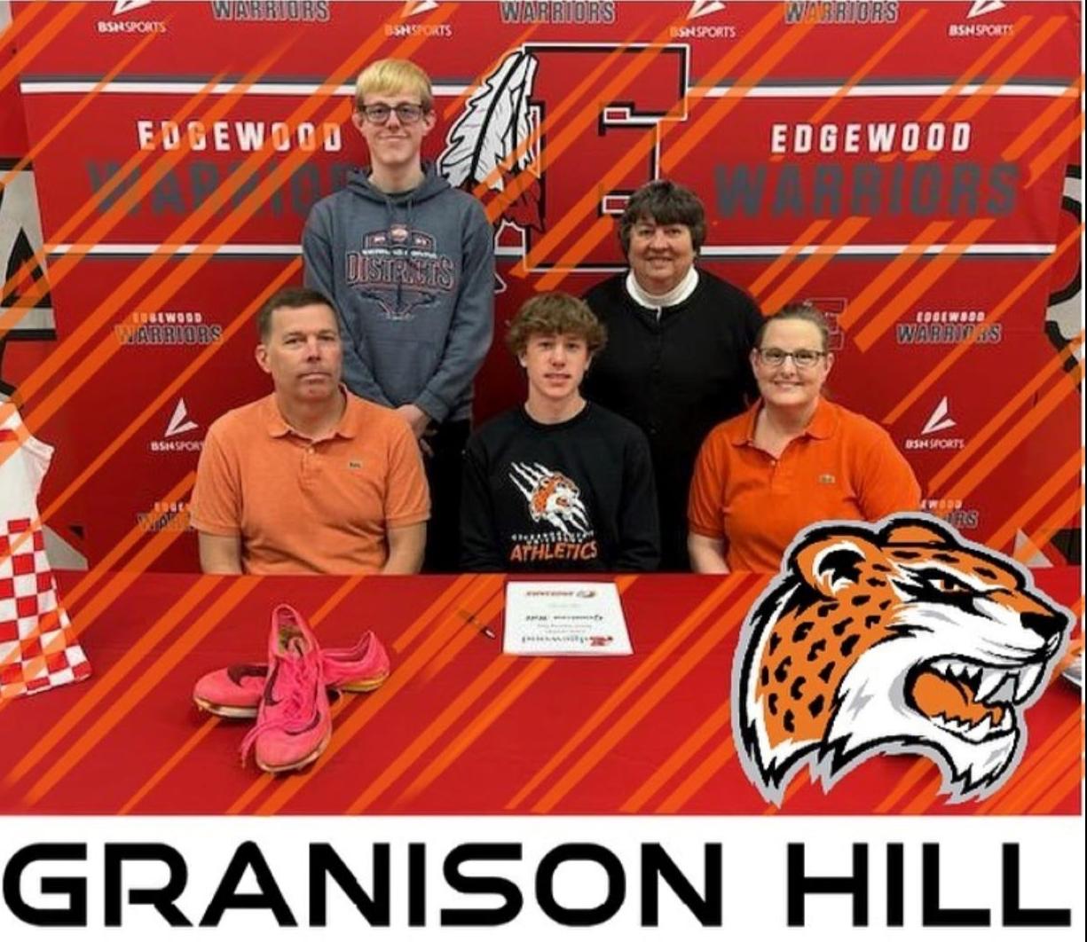 GRANISON HILL SIGNS MEN'S CROSS COUNTRY/TRACK NATIONAL LETTER OF INTENT FOR 2023-2024 AT GOVERNORS STATE UNIVERSITY