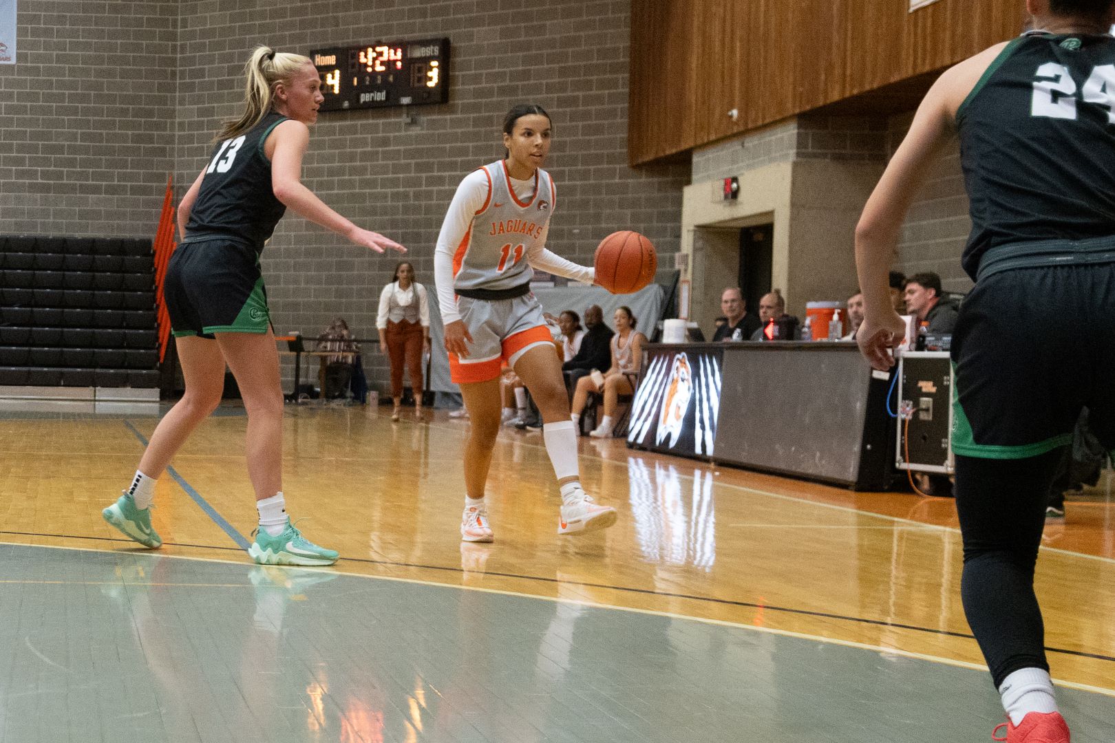 (11) Angelique Cowan has scored 997 career points and is set to become GSU's third all-time 1,000 point scorer.