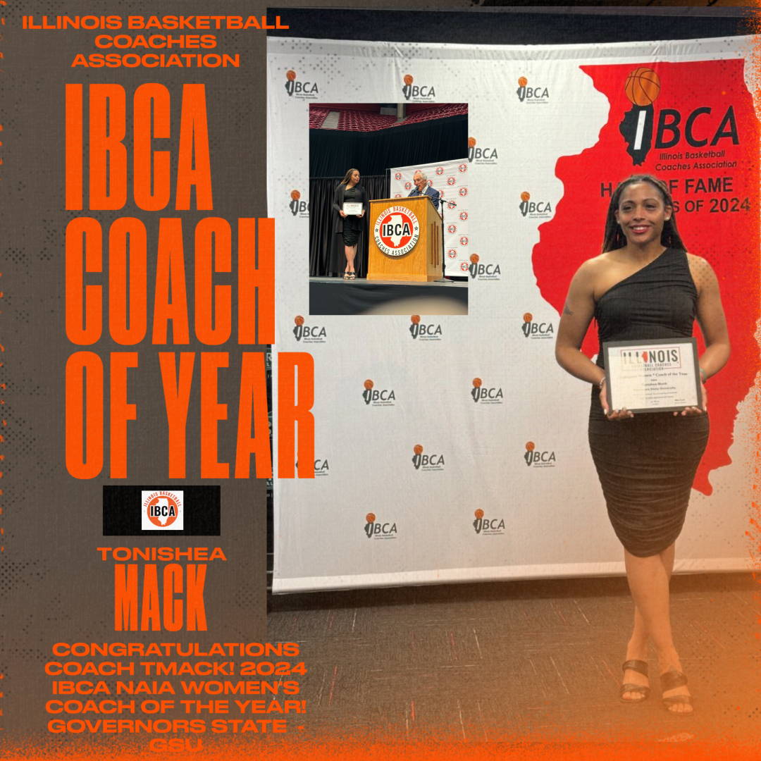 Coach Tmack Honored At IBCA Coach of the Year Awards Luncheon Saturday May 4 at Illinois State University - Tmack adds to her CCAC 2023-2024 Coach of the Year Honor -