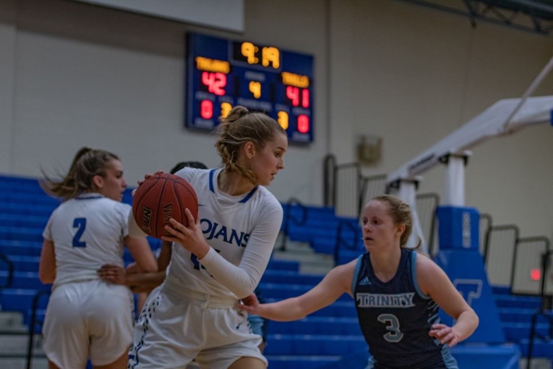 Louisa Schmidt (L) transfer from Trinity International University is a 5-10, Kelkheim, Germany native, MBA student-athlete at GSU in 2023-2024.