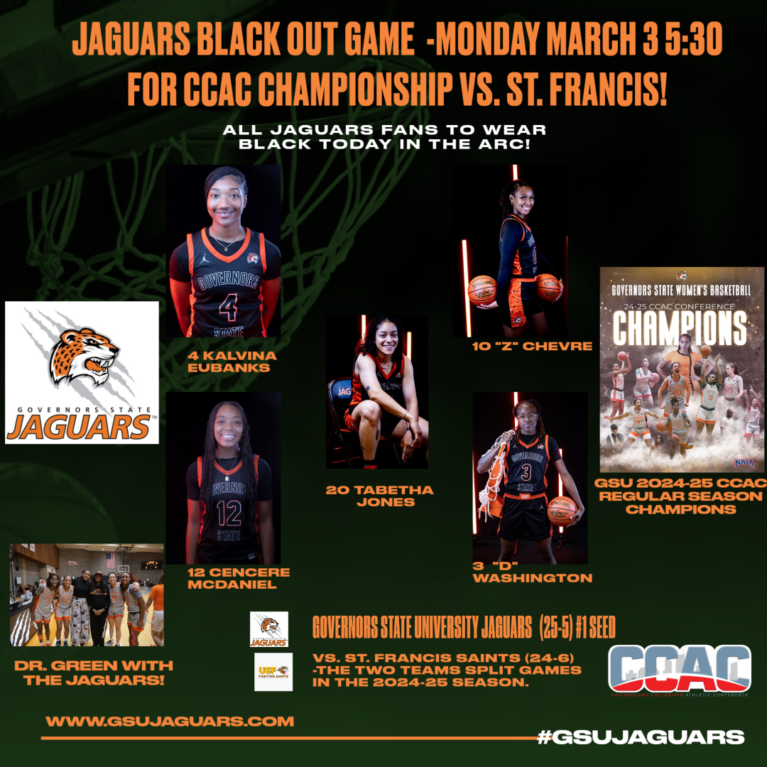 CCAC 2025 Post-Season Tournament Championship Game For GovState - Black Out Game - 5:30 PM