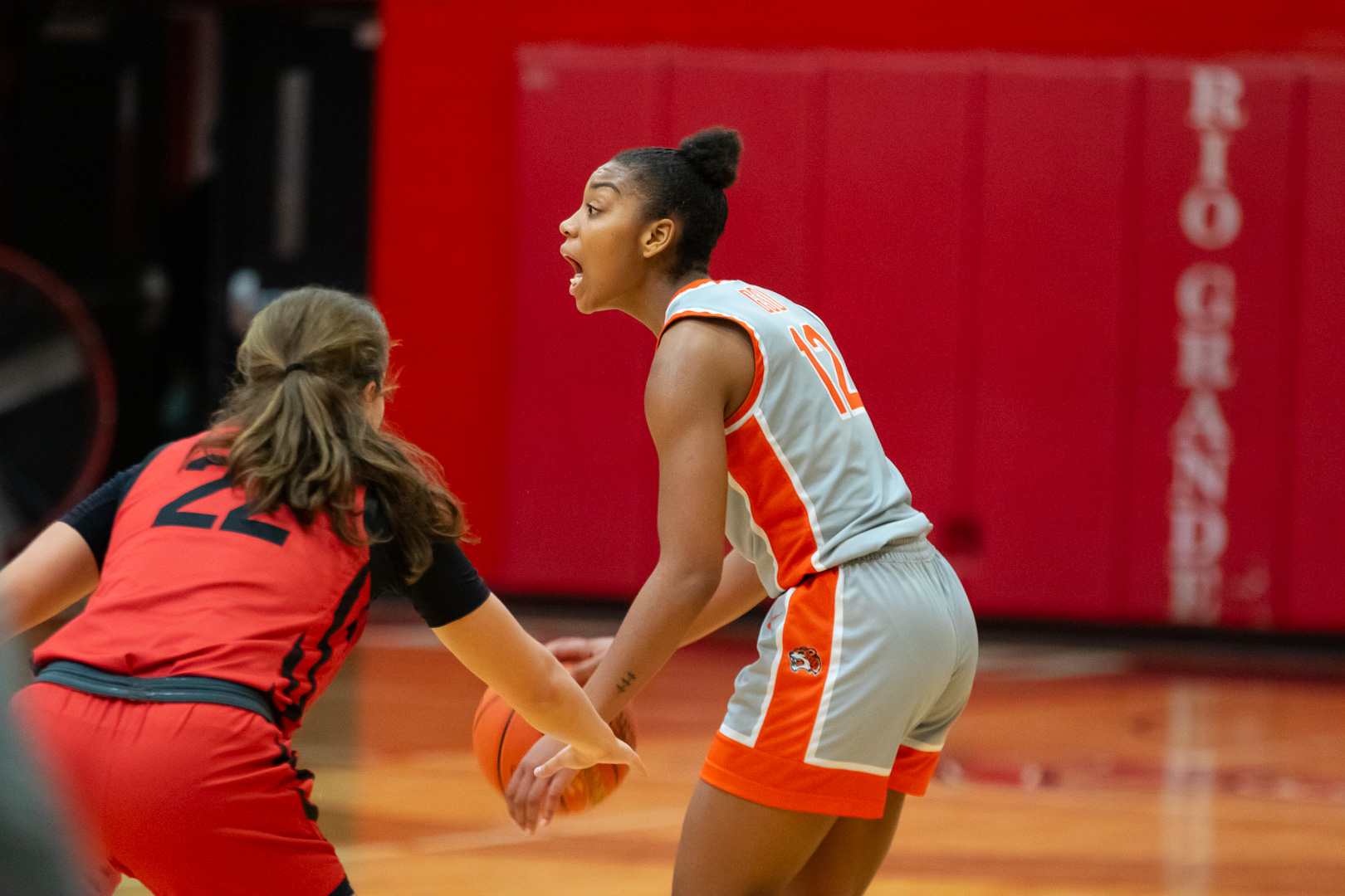 (12) Cencere McDaniel scored 20 points Saturday at the Bevo Francis Tournament in Ohio.