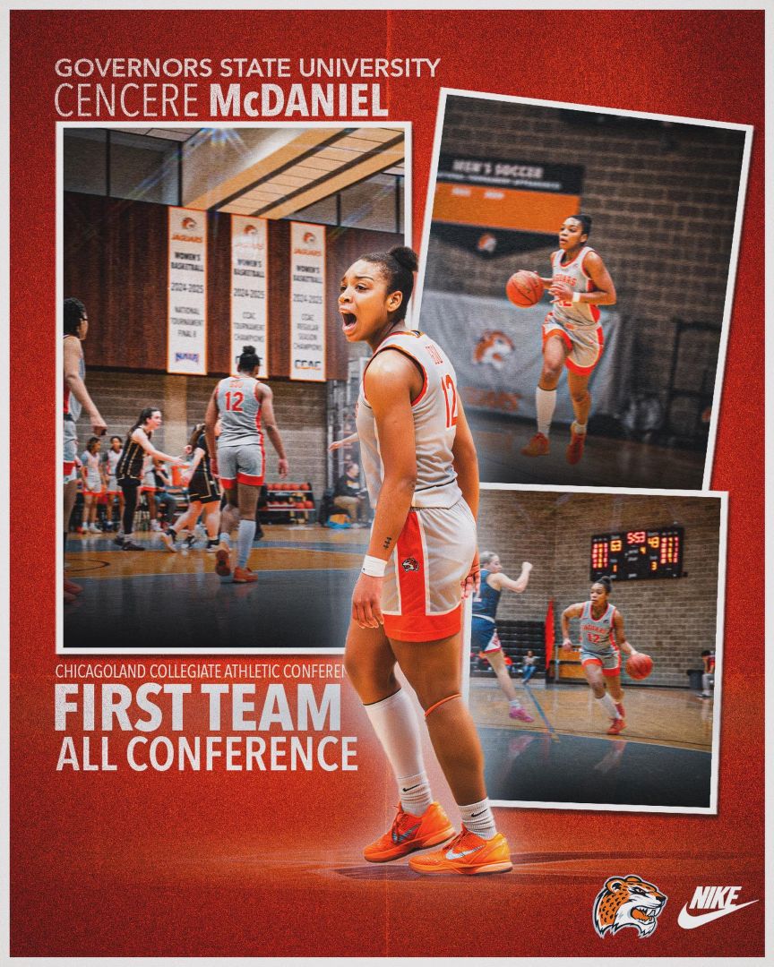 (12) Cencere McDaniel 2025-26 First Team All-CCAC!