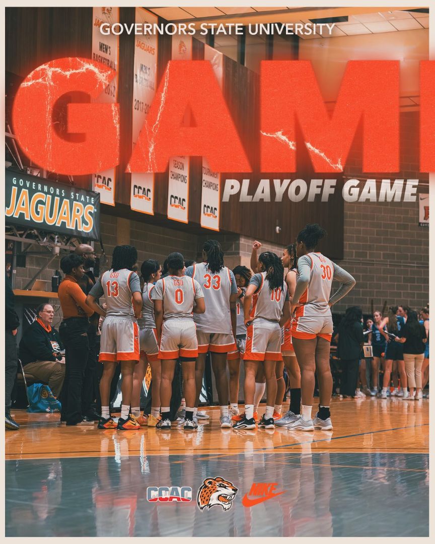 GovState plays at St. Xavier, Feb. 24, Tuesday, 5 PM in the quarterfinals of the CCAC post-season playoffs.