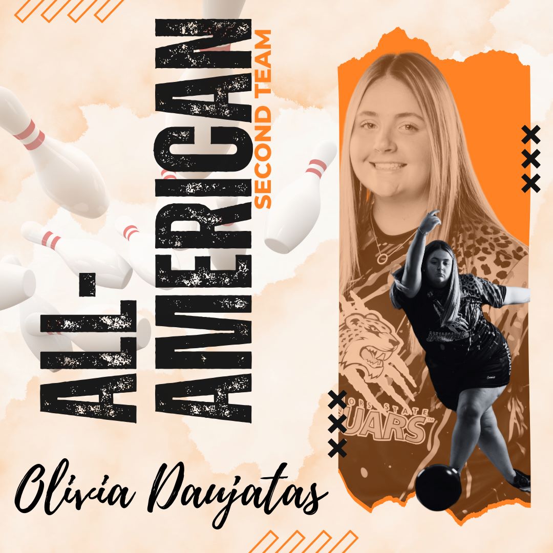 NAIA 2nd Team 2024-25 All-American, GSU's Olivia Daujatas.