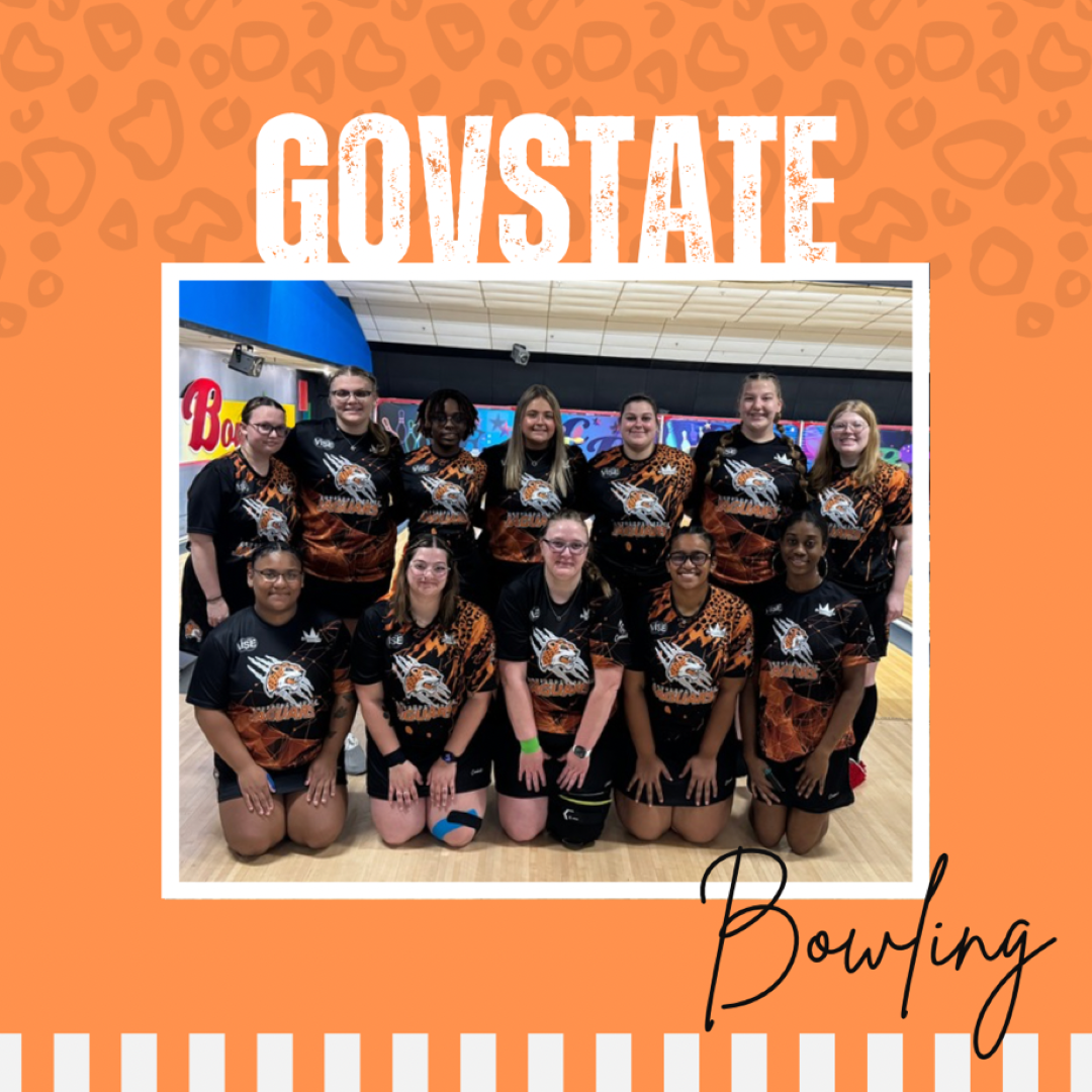 GSU's Varsity and Varsity Reserve Women's Bowling teams pictured at the Rockford Golden Eagles Invitational Tournament September 28-29 to open the 2024-25 season.