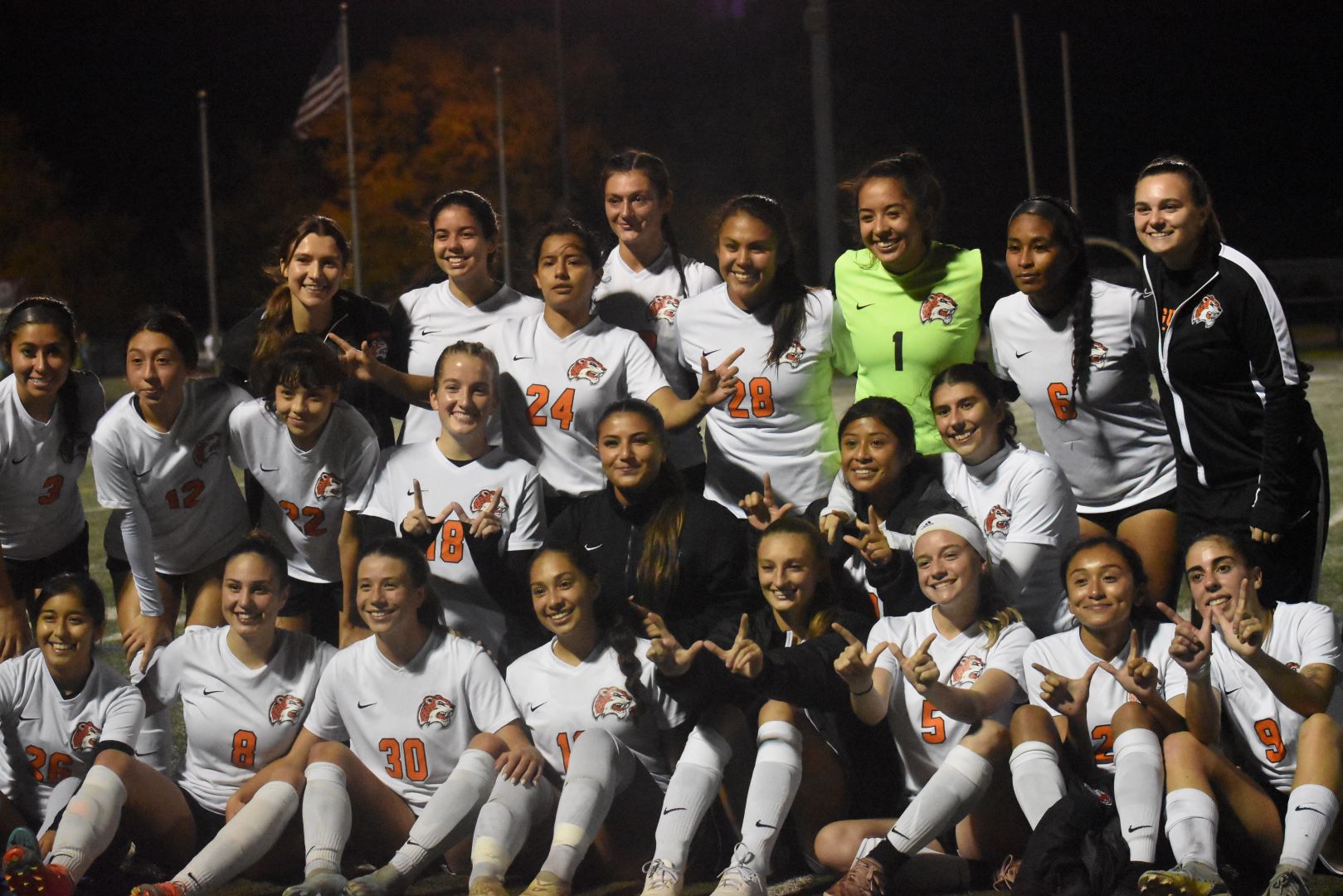 2023 Women's Soccer Team pictured following 2-1 win Wednesday night over IU Northwest at the Sportsplex.