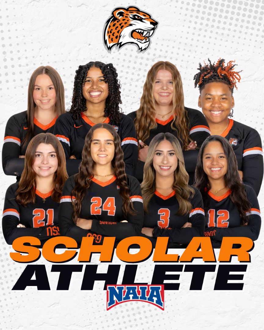 GovState Volleyball With Nine Players - 2025 All-CCAC Academic - NAIA Scholar-Athletes This Year